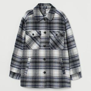 NWT Plaid HM shirt jacket / shacket